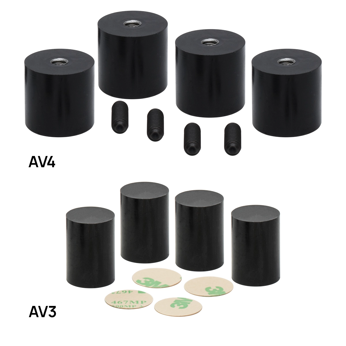 4 Piedini Antisismici In Sorbothane – Isolano Vibrazioni Per - Foto 4