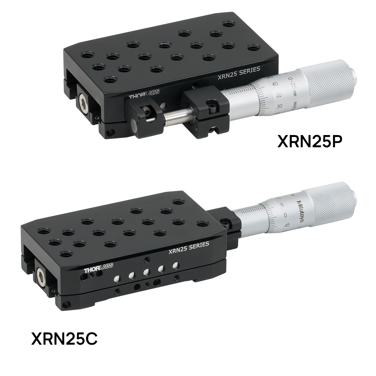 Compact Quick-Connect Linear Stages, 25 mm Travel, Crossed-Roller