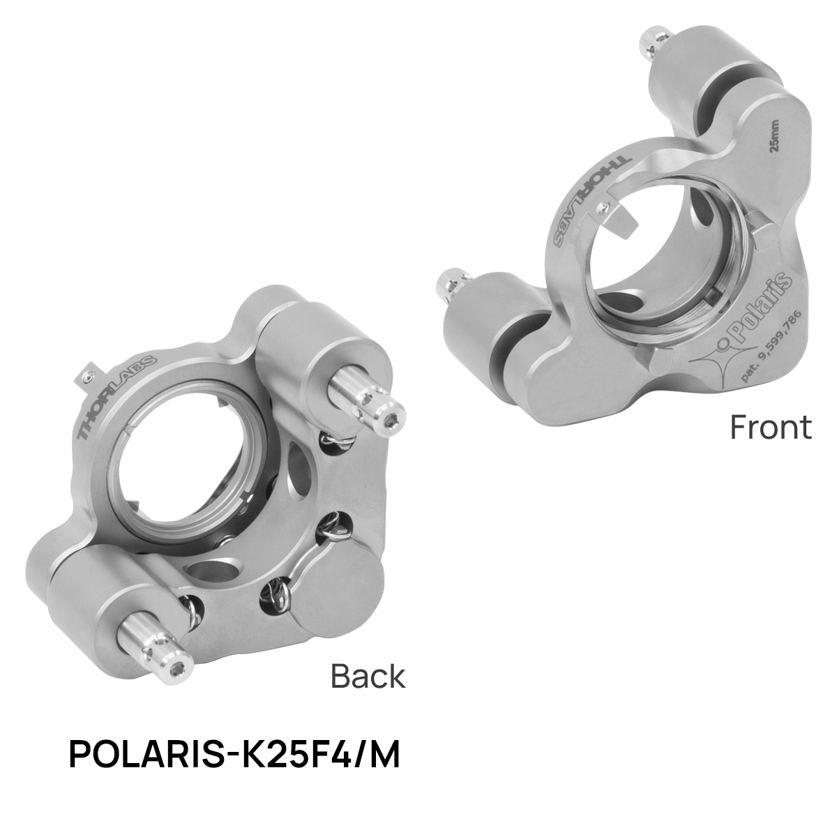 Thorlabs · Polaris®低歪みキネマティックミラーマウント、Ø25 mm光学