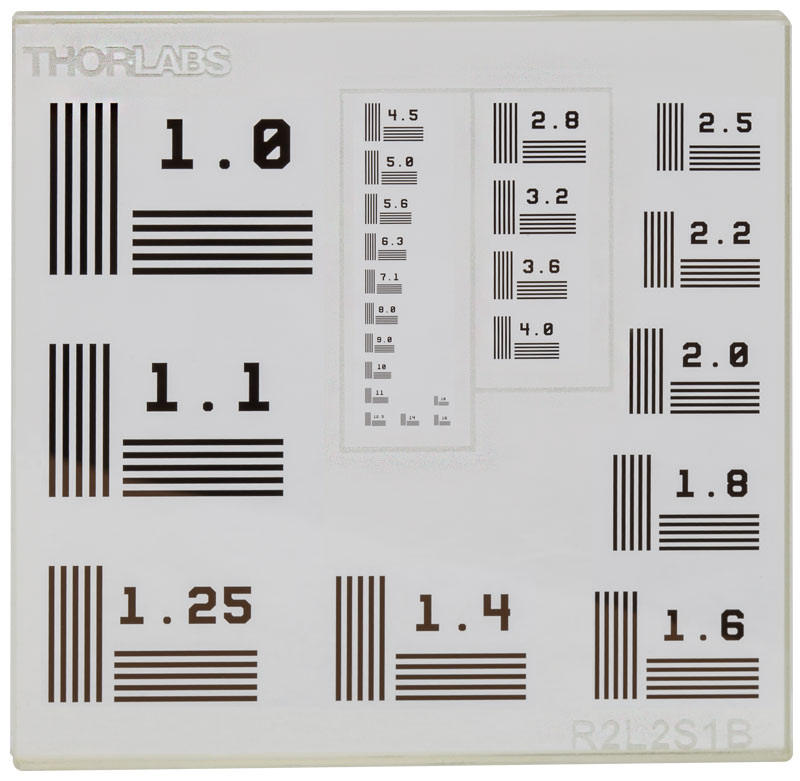 Thorlabs · Resolution Test Targets