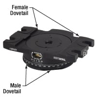 Thorlabs · クイック接続型(アリ溝付き)小型回転ステージ、クロス