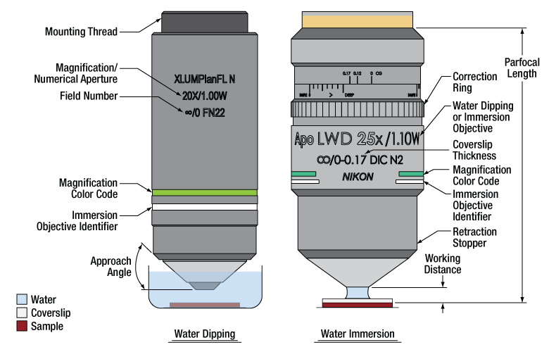 Objective Lens Microscope Rotation Microscope Objective Lens Types