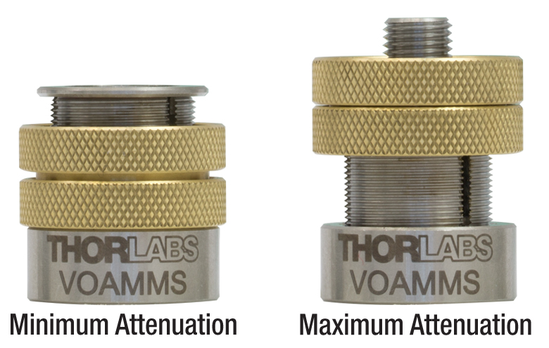 Thorlabs · Variable Fiber Optical Attenuators for Multimode Patch Cables