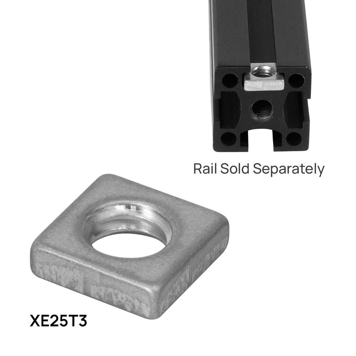 Thorlabs · T-Nuts and Screws for 25 mm, 50 mm, & 75 mm Rails