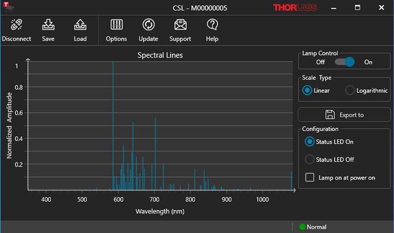 Thorlabs · Neon Spectral Lamp, USB Powered
