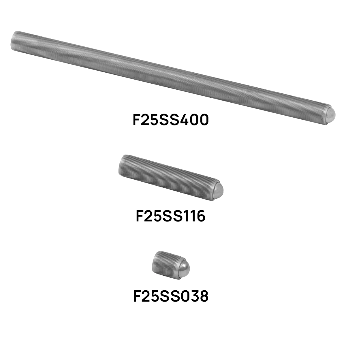 Thorlabs · 1/4”-80精密アジャスターネジ、六角穴付き