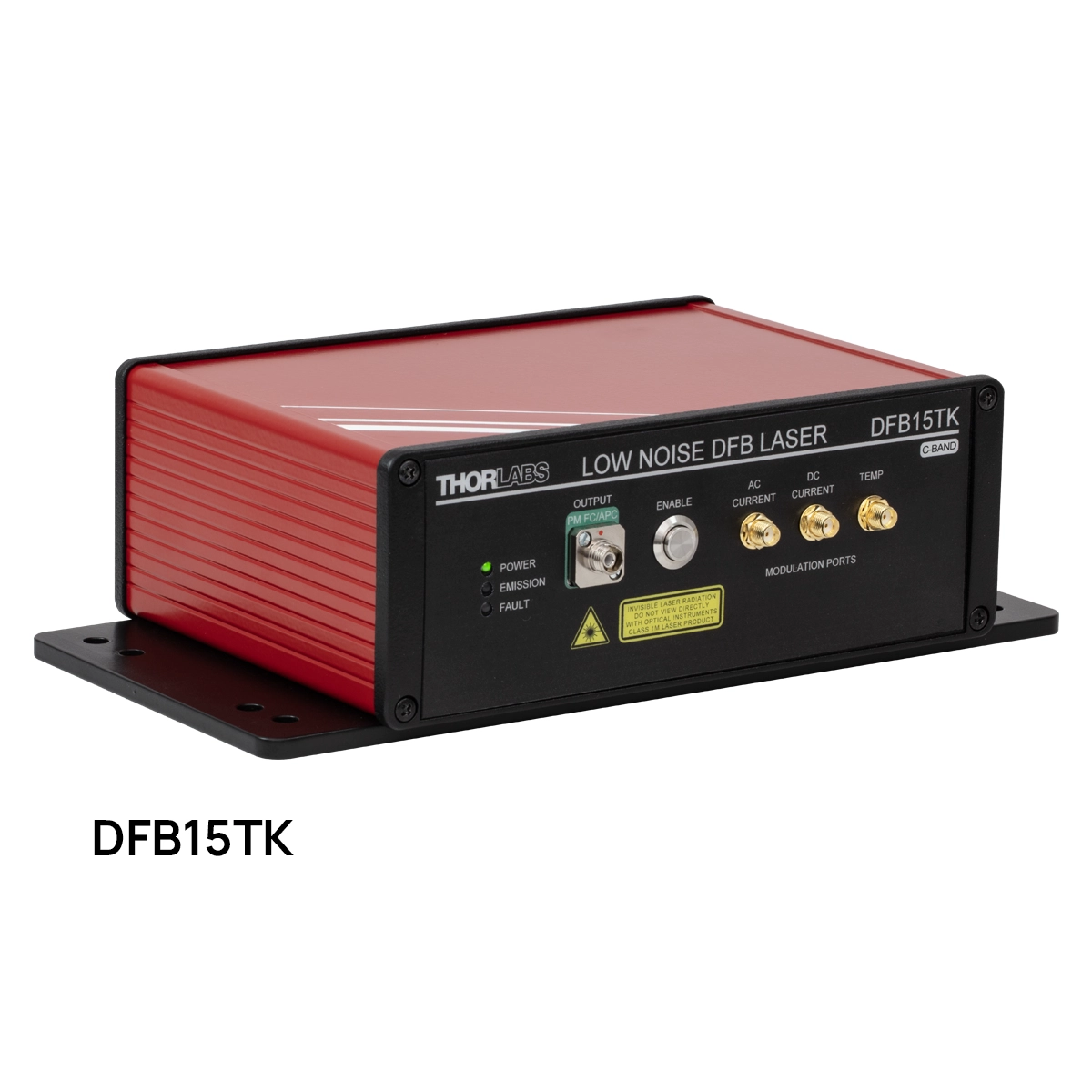 Thorlabs · Low-Noise, Narrow-Linewidth Laser Systems, 1550 nm