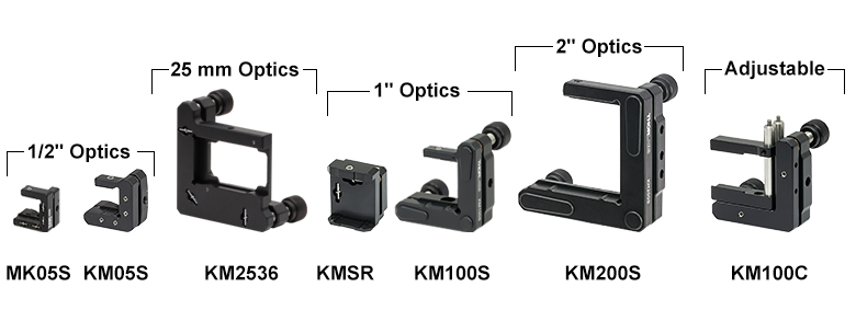 Thorlabs · 長方形光学素子用キネマティックマウント