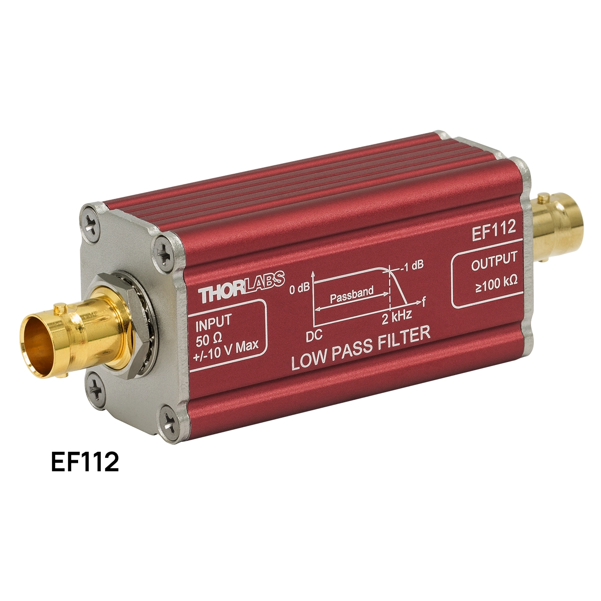 Thorlabs · Low-Pass Electrical Filters, BNC Feedthrough