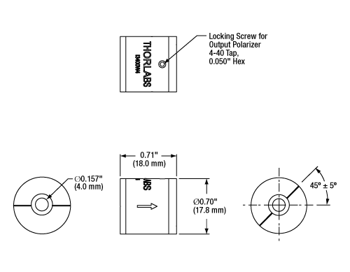 Thorlabs · MIR Free-Space Isolators (2.20 - 4.55 µm)