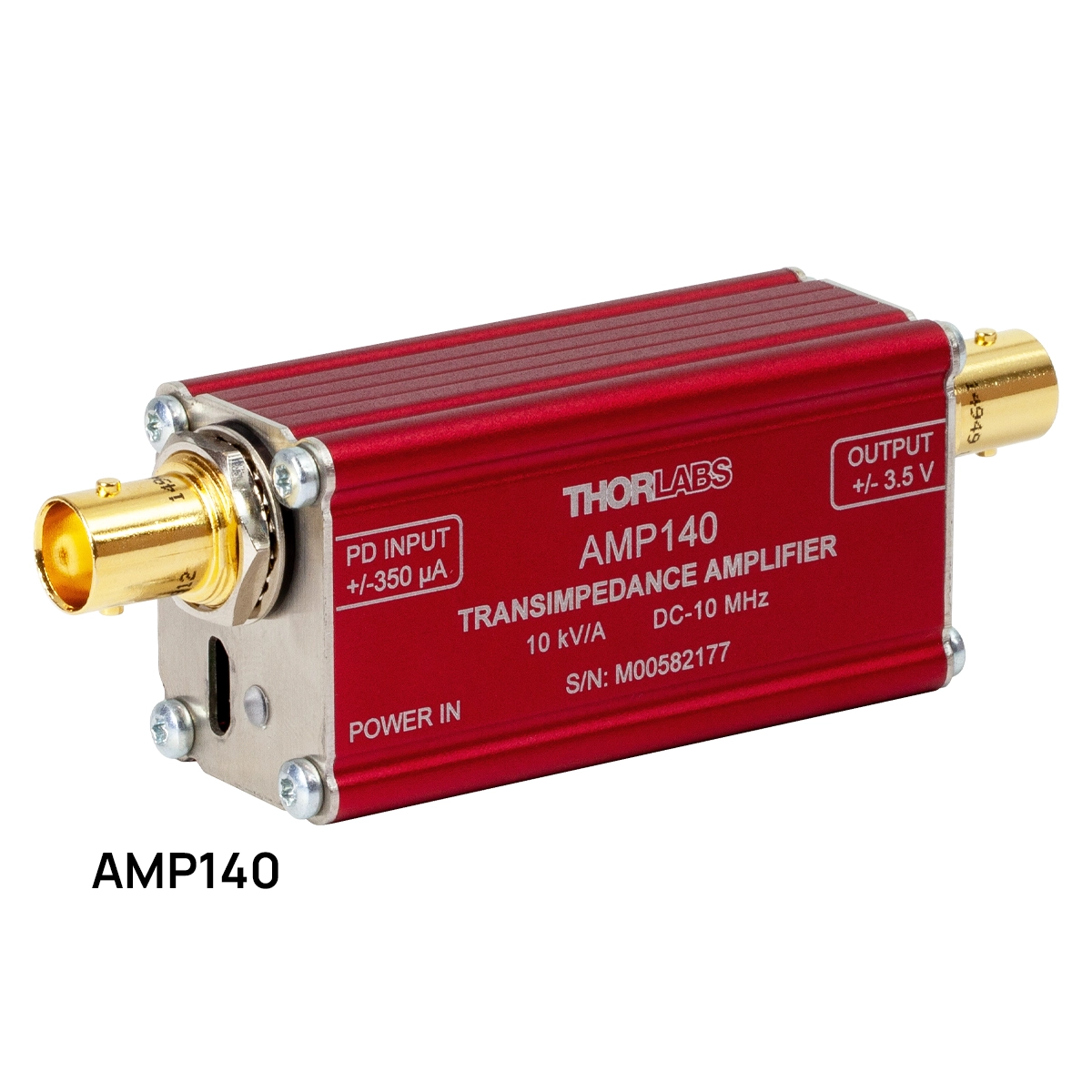 Thorlabs · フォトダイオード用トランスインピーダンスアンプ