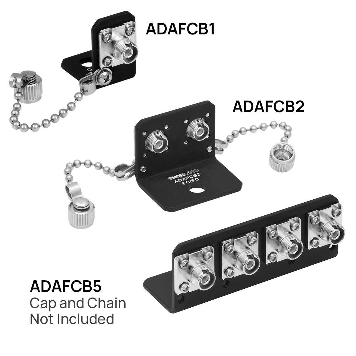 PA-L1B VXLシリーズ用 アダプター 2個 + コネクタ金具 2個セット Thorlabs · 光ファイバー用アダプター付きL型ブラケット
