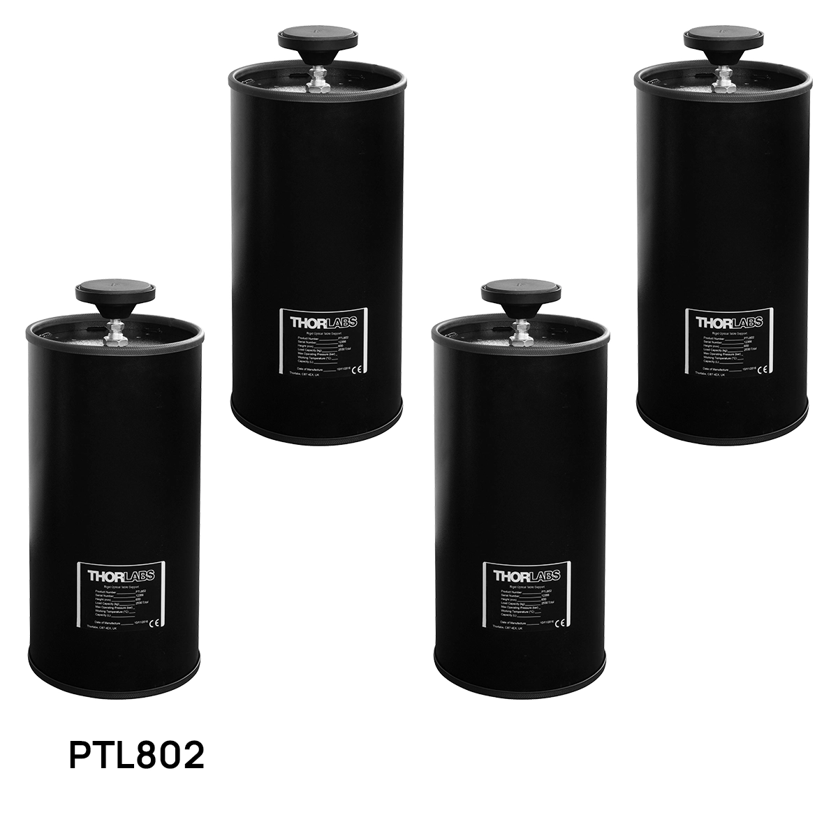 Thorlabs · Upgradeable Optical Table Supports: Rigid, Non-Isolating