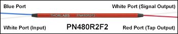 Thorlabs · 480 nm 2x2 Polarization-Maintaining Fiber Optic Couplers / Taps