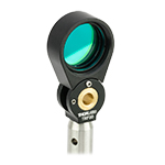  The infrared filter is mounted in the filter holder. 
