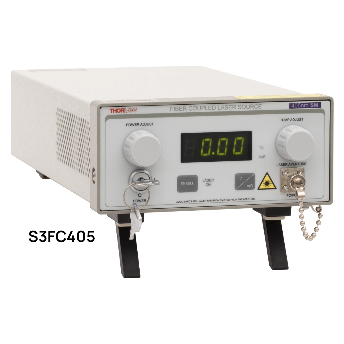 Thorlabs · ファイバー出力型レーザー光源： 可視域用、温度制御付き