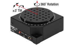Thorlabs · 電動傾斜回転(チルト&回転)ステージ、コントローラ内蔵