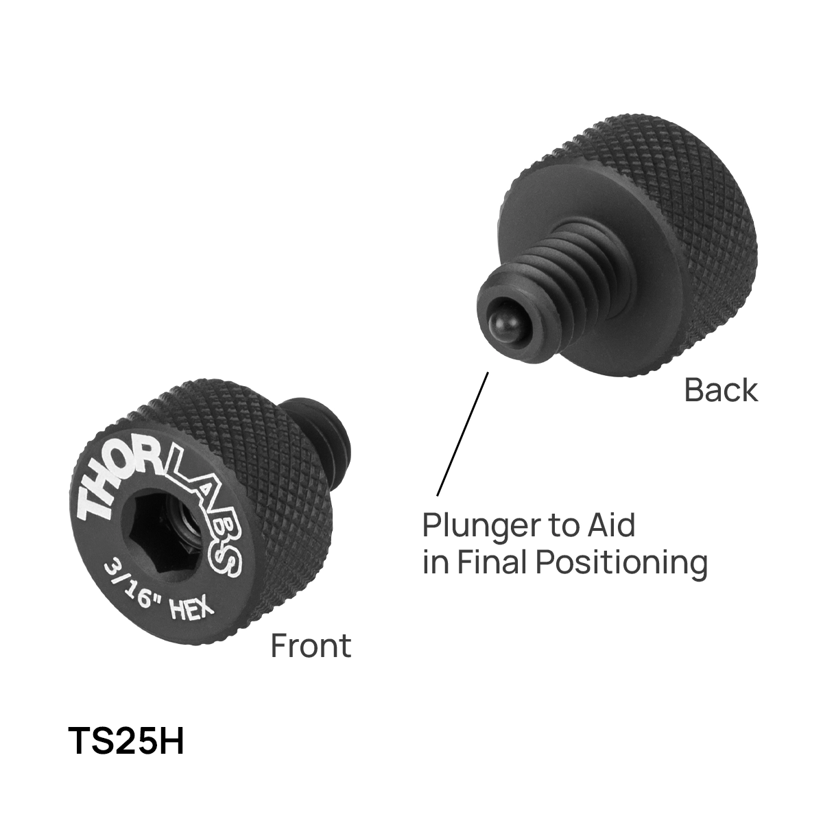 Thorlabs · Ø12 mm～Ø12.7 mm(Ø1/2インチ)スイベル式ポストホルダー