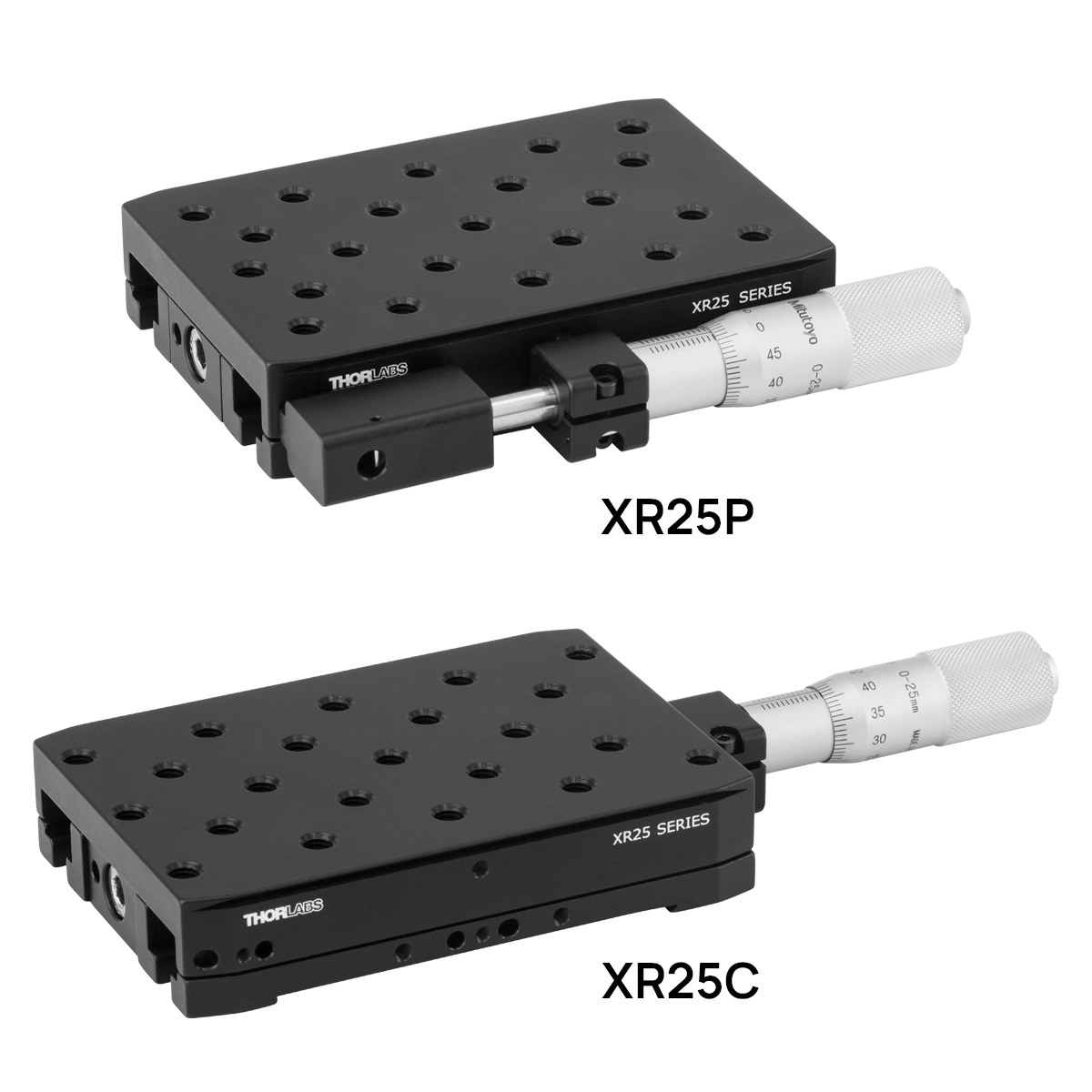 Thorlabs · Quick-Connect Linear Stages, 25 mm Travel, Crossed