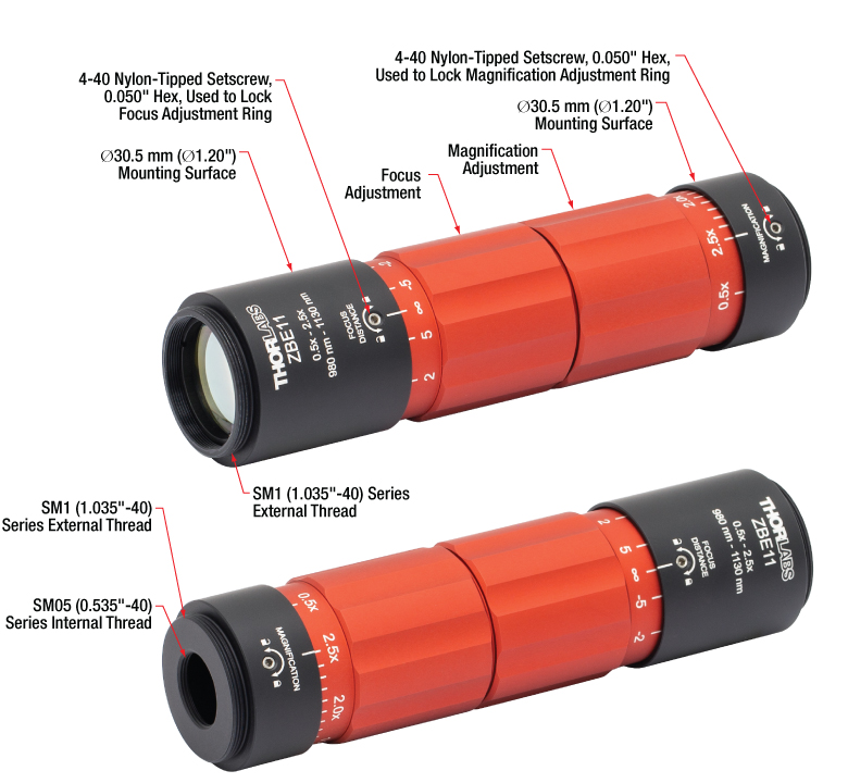 Zoom Beam Expanders: UV Fused Silica · ソーラボジャパン (Thorlabs)