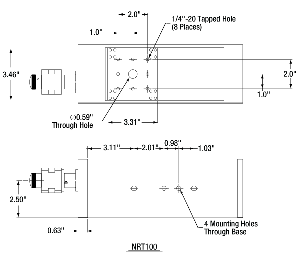 Thorlabs · 100 mm Linear Translation Stage, Stepper Motor