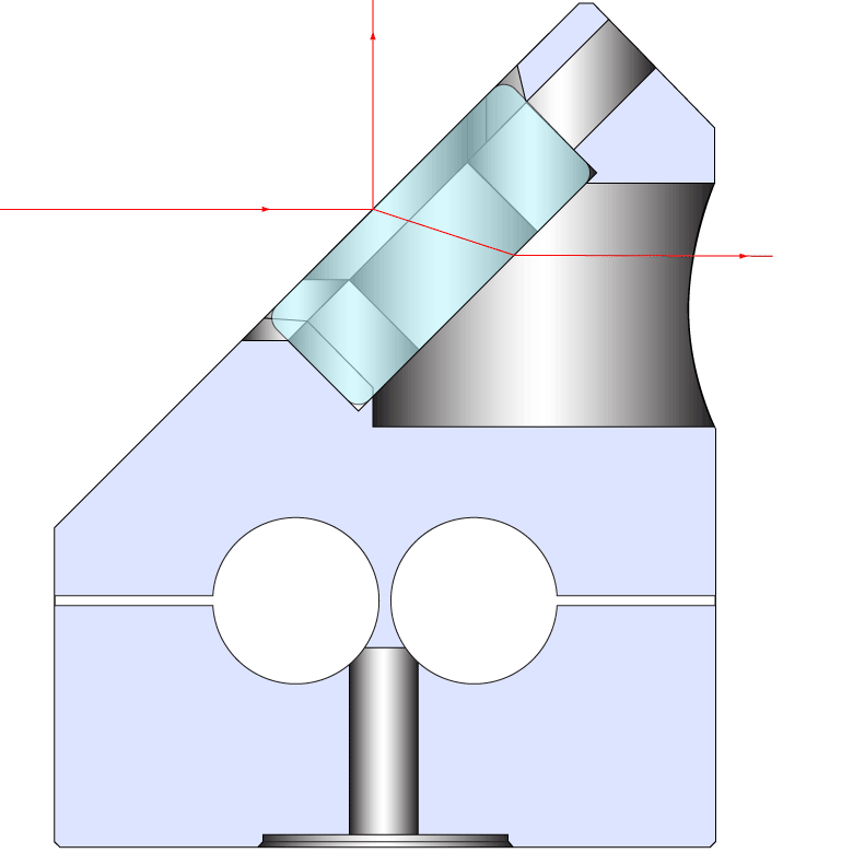 Optical Post 45 Rotation Thorlabs · Adjustable 45° Mount for Ø1/2