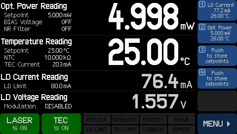 Thorlabs · コンパクト型半導体レーザードライバ、温度コントローラ