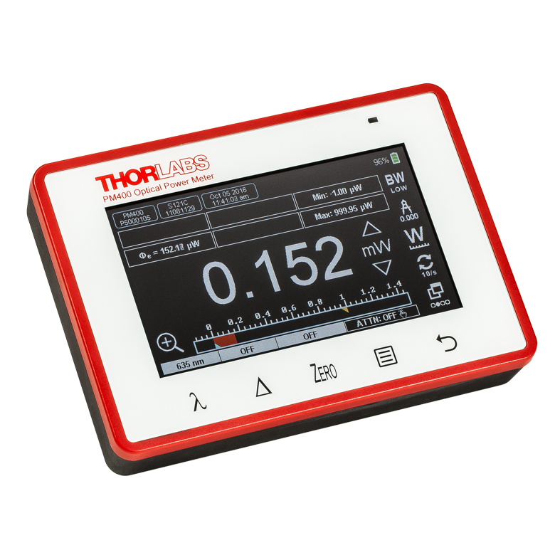 Thorlabs · Microscope Slide Power Meter Sensor Heads
