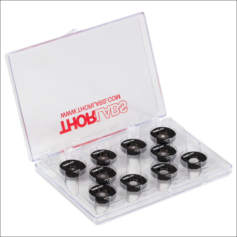 Thorlabs · 精密ピンホール、円形、ステンレススチール製ホイル