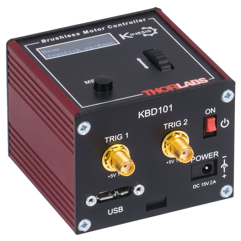 Thorlabs · 线性位移台，100 mm，直驱伺服电机