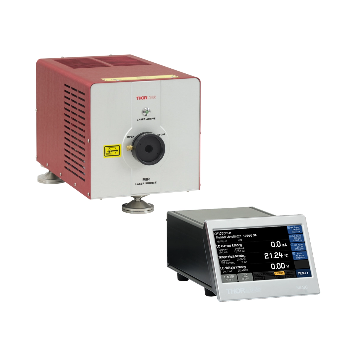 Turnkey Fabry-Perot Quantum Cascade Laser, 10.5 µm CWL, 200 mW (Min)